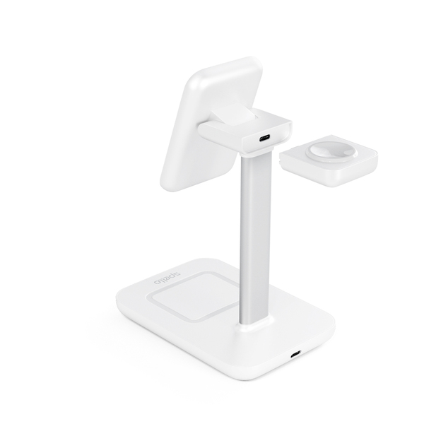 Spello 3in1 magneettinen latausasema (MagSafe yhteensopiva) - valkoinen