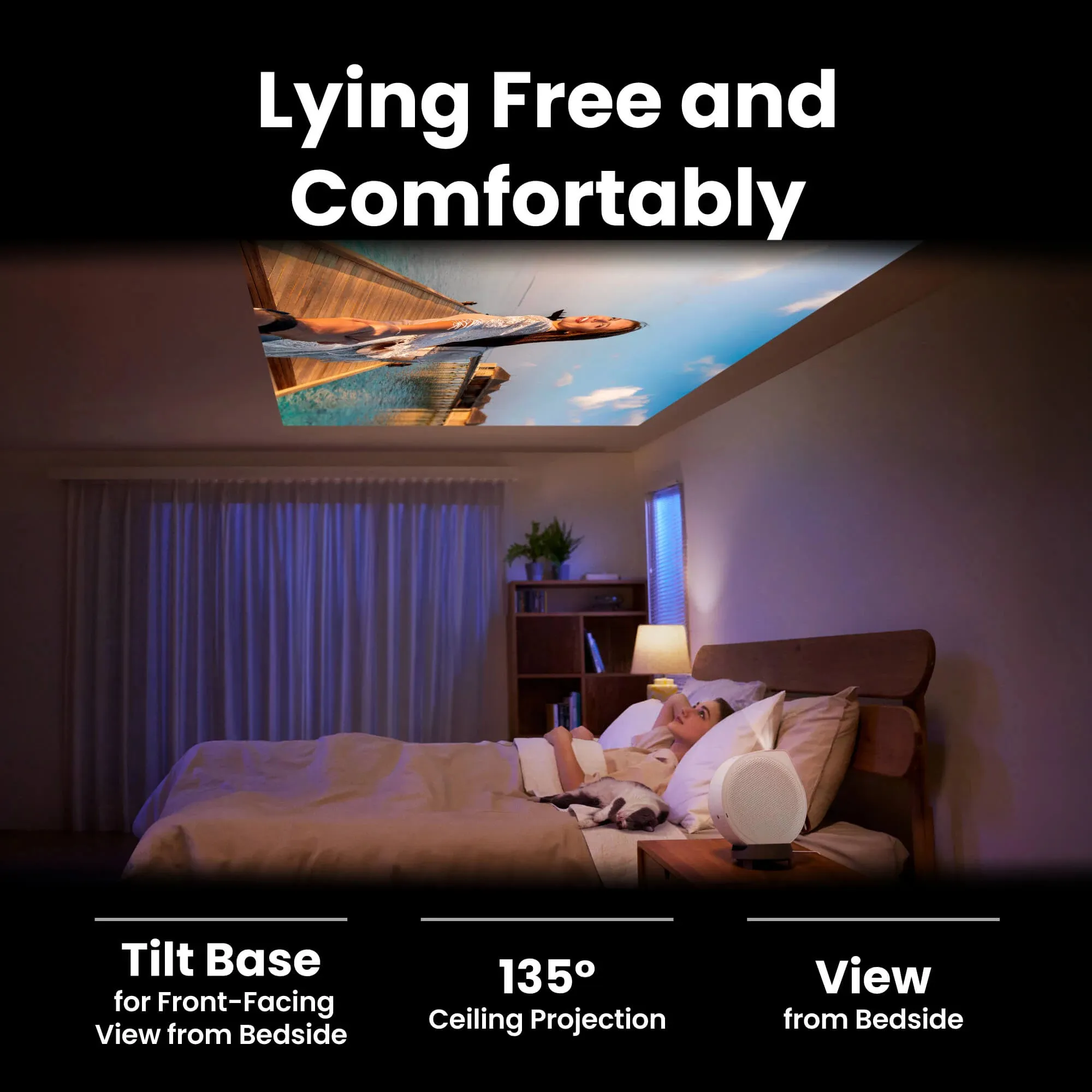 BenQ GV32 Google TV DLP Full HD 500 ANSI lm Portable LED Projector, White