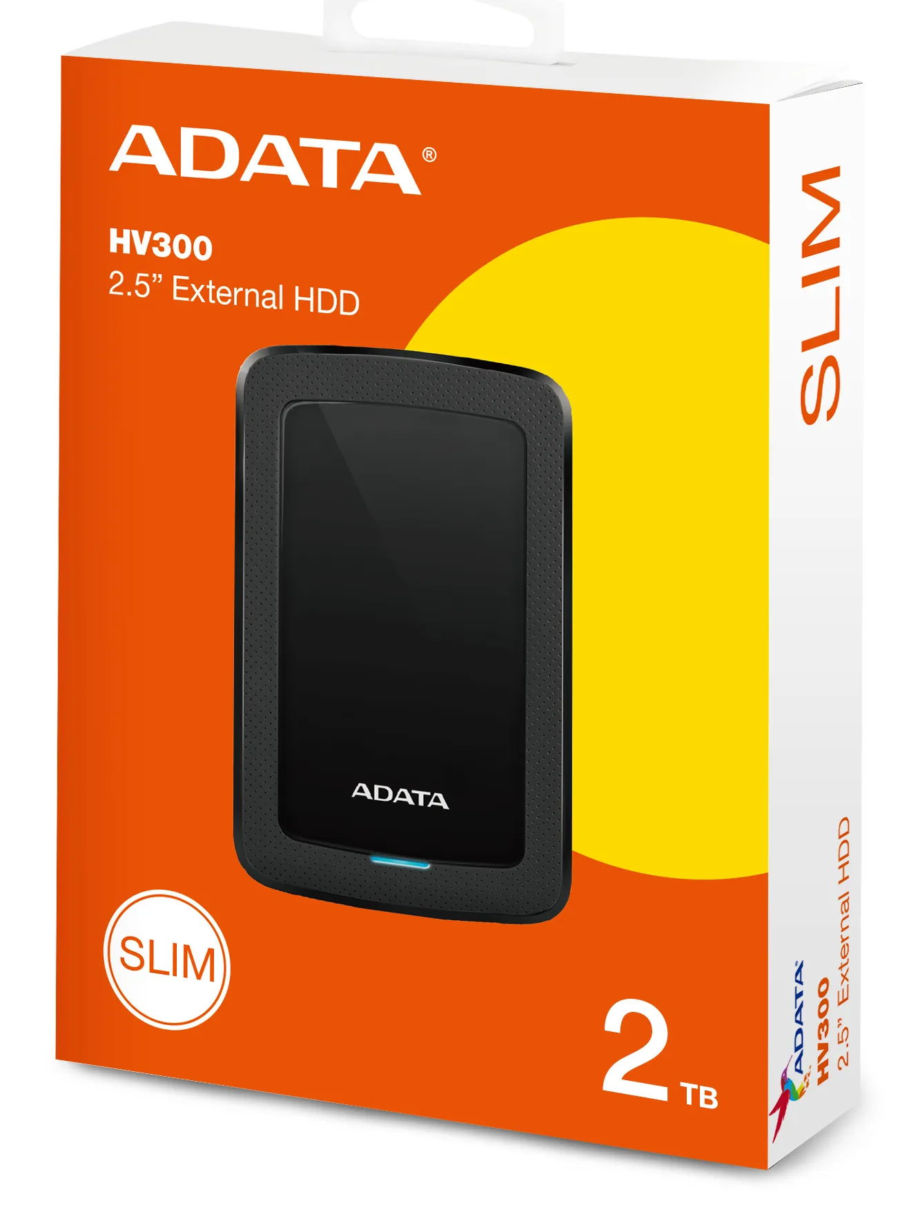 ADATA HV300 2 Tt 2.5" -ulkoinen HDD, musta