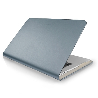 Macally Protective folio case - 13" MacBook Air - Silver