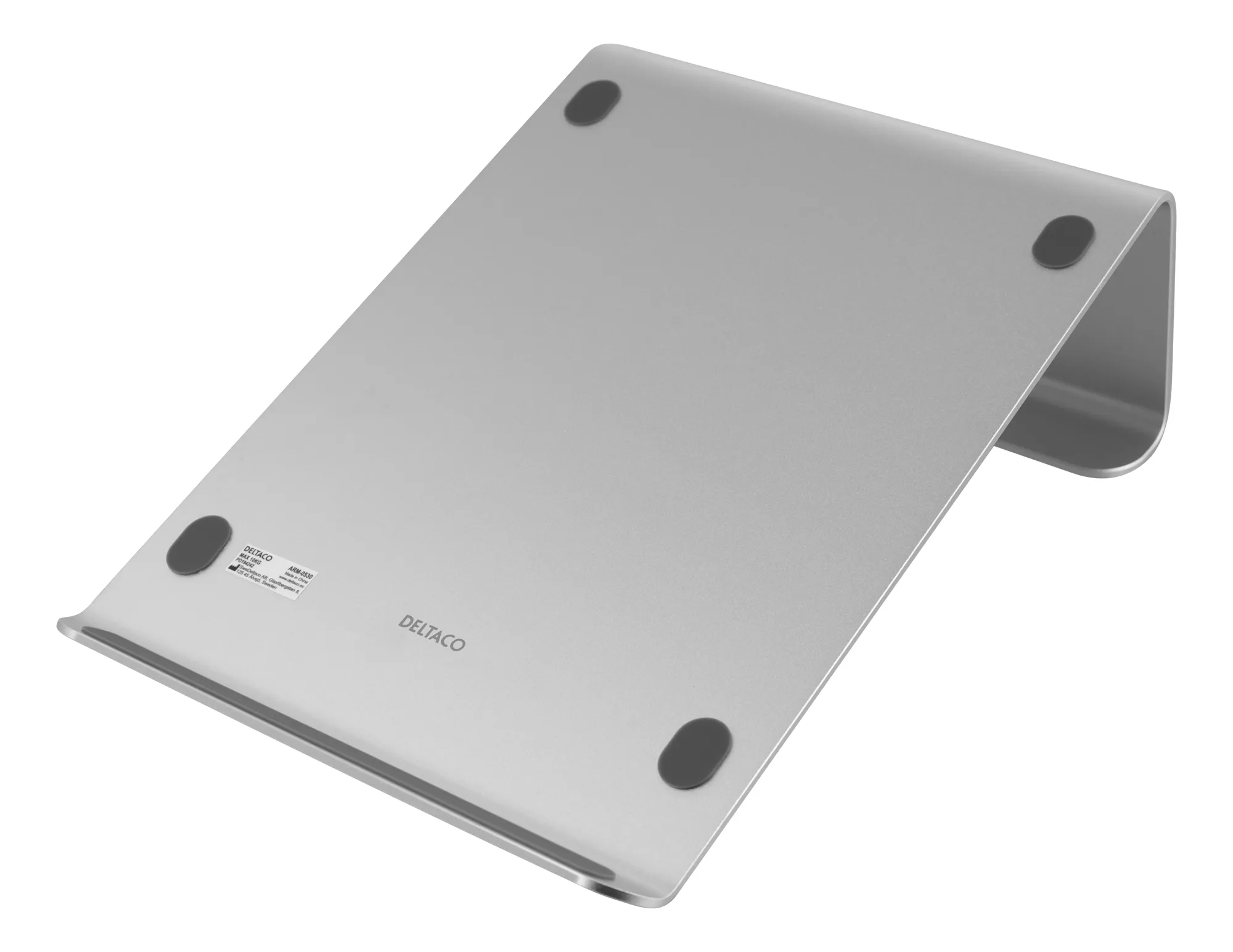 DELTACO Office, Laptop riser, 11"-15",10kg, aluminium