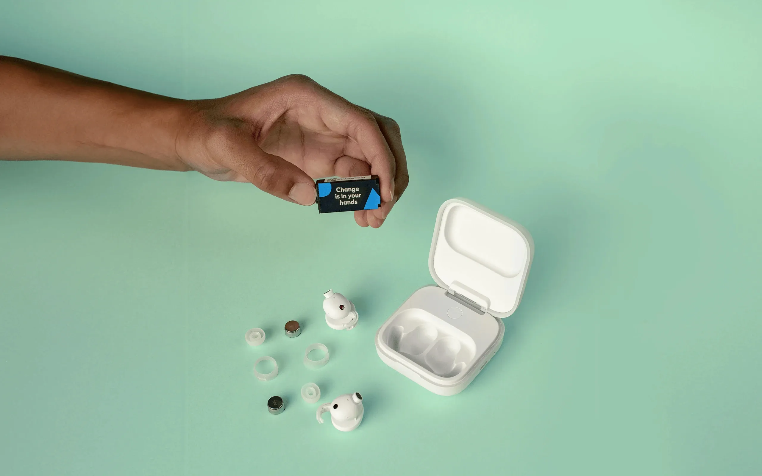 Fairphone -langattomat nappikuulokkeet, valkoinen