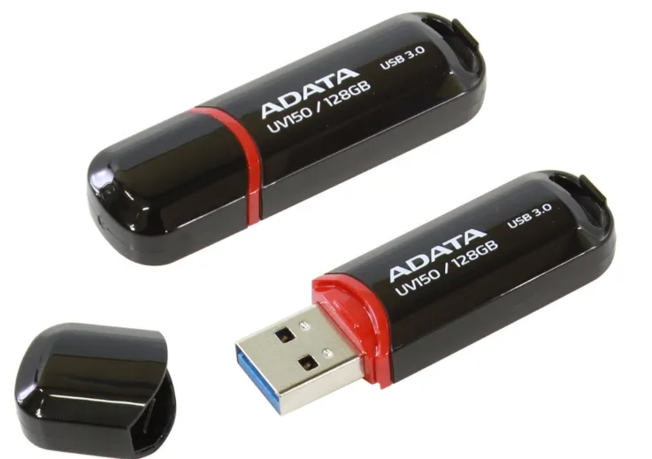A-Data 128 GB UV150 USB 3.0 - minne, Svart