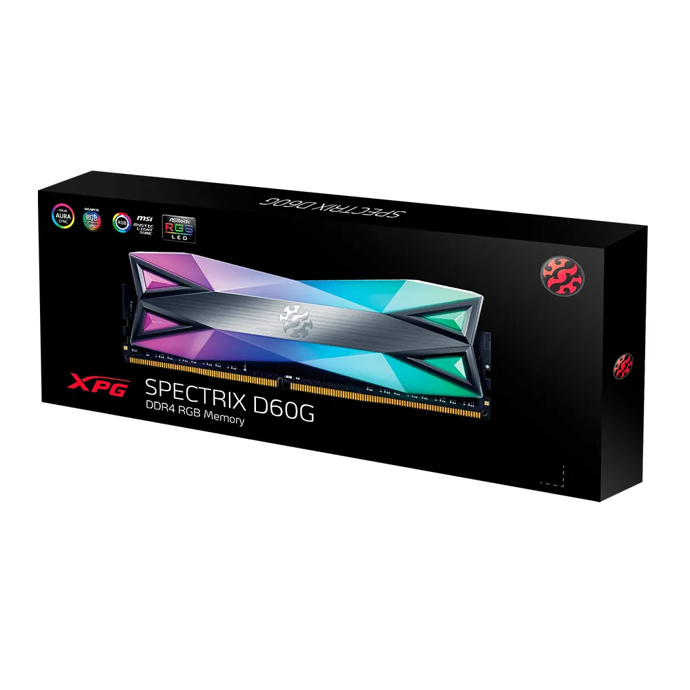 ADATA SPECTRIX D60 16GB 2x8GB DDR4 3200MHz U-DIMM 16-20-20 TUNGSTEN GREY