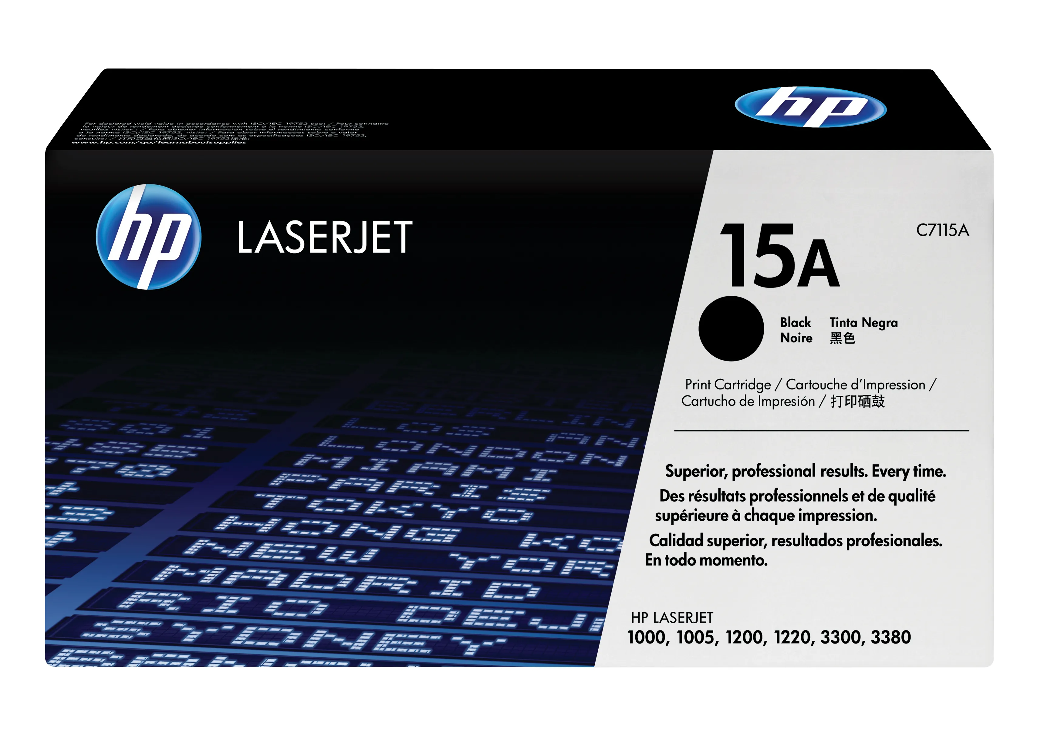 HP 15A C7115A -laserv&auml;rikasetti, musta
