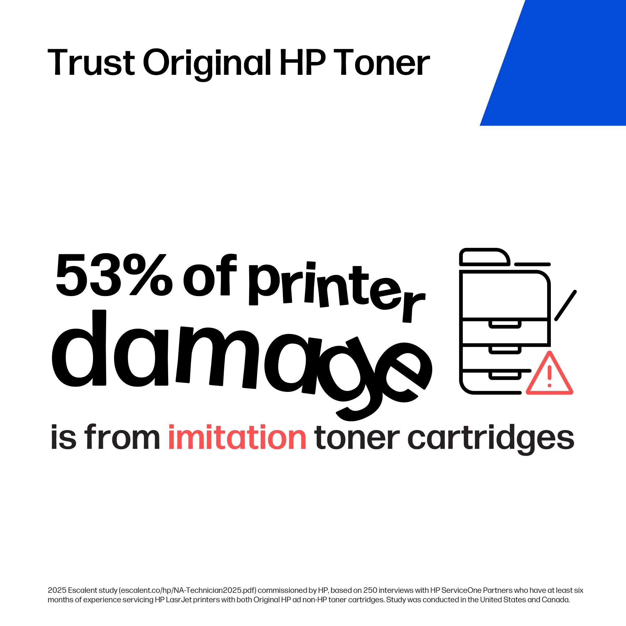 HP 64X lasertoner, svart
