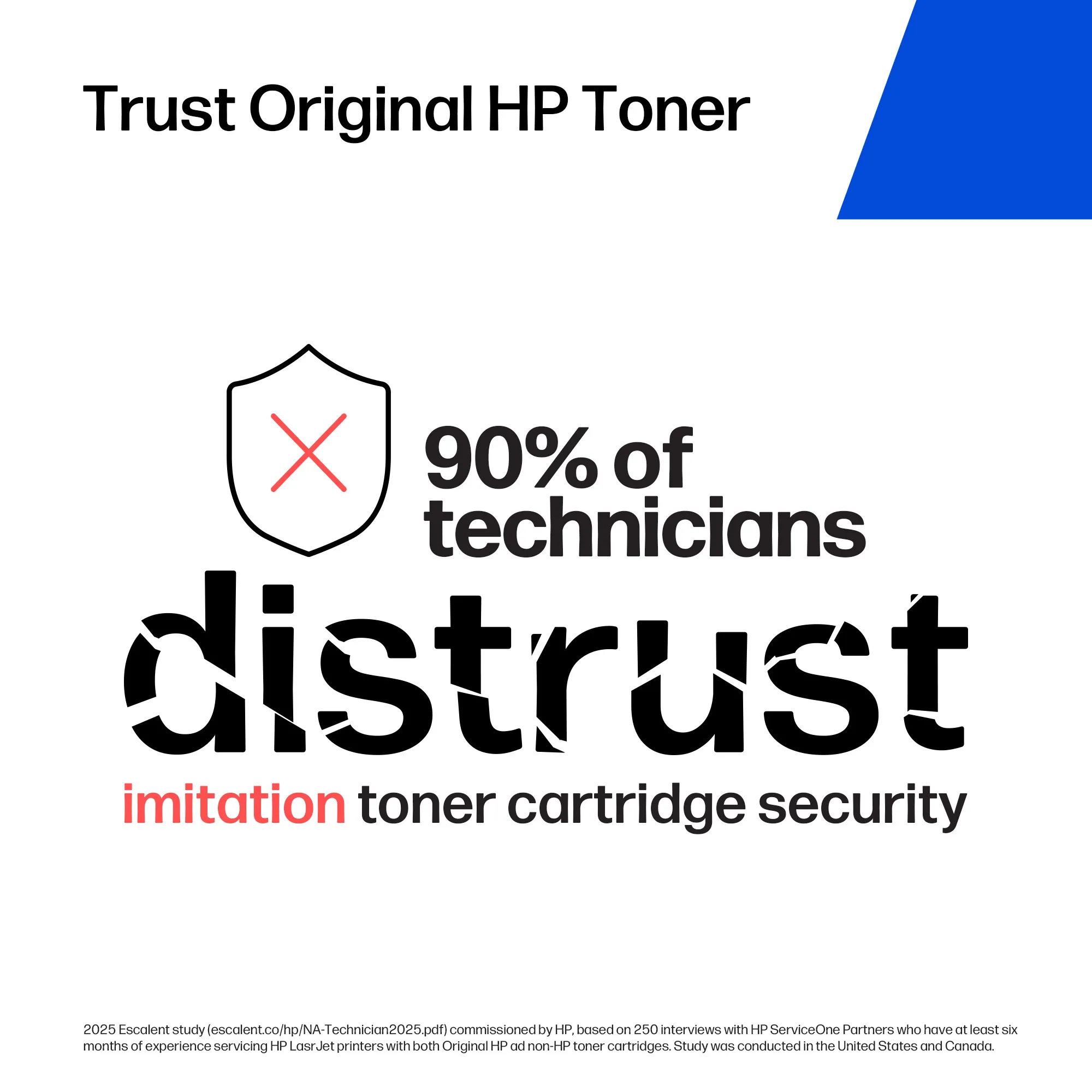 HP 64X lasertoner, svart