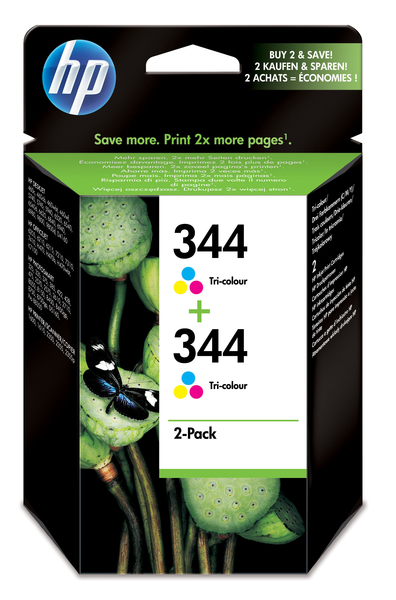 HP Ink Cart No 344/Tri-Colour 2pk