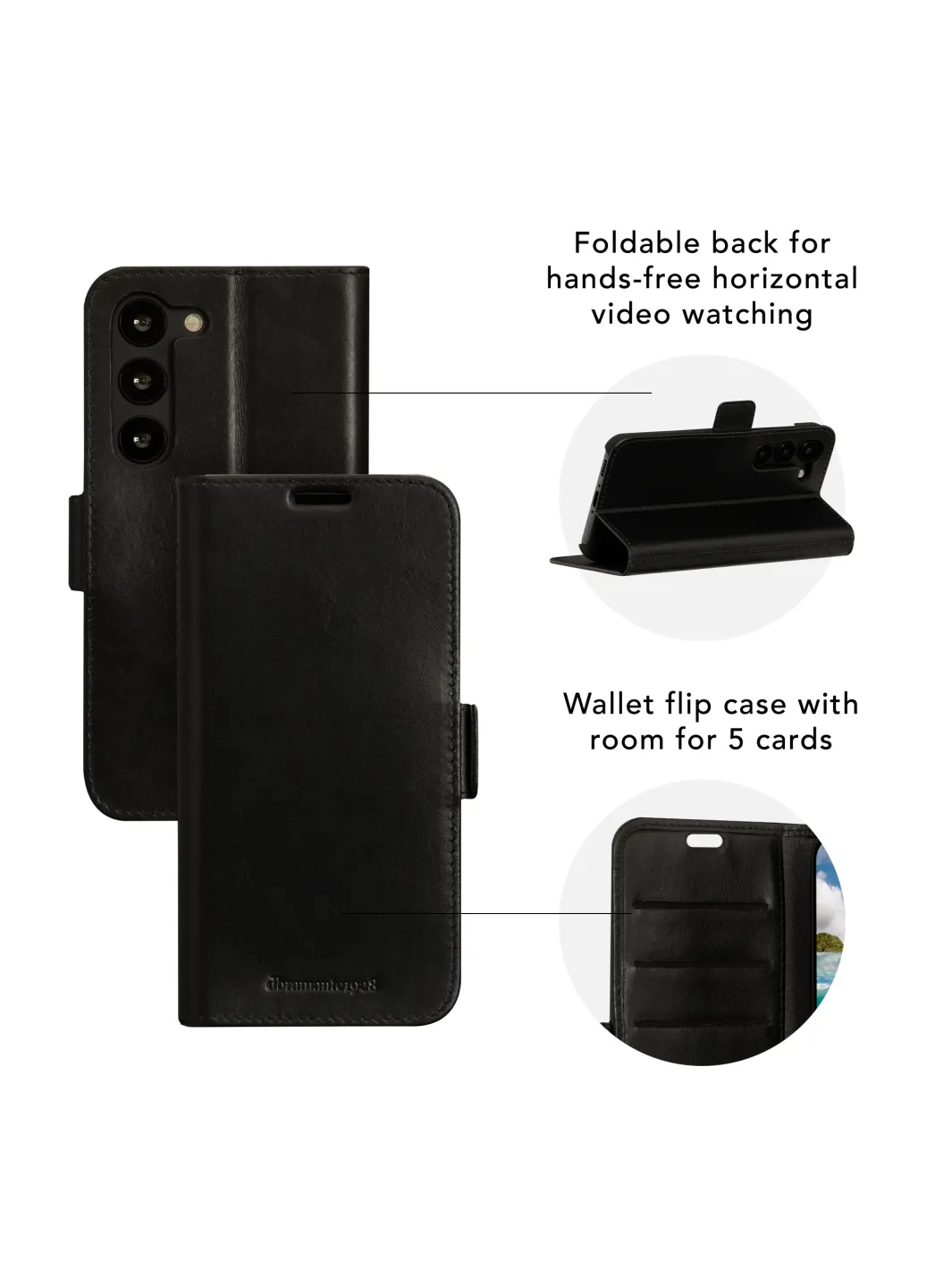 Dbramante1928 Copenhagen, Galaxy A54 - Wallet Case, Black