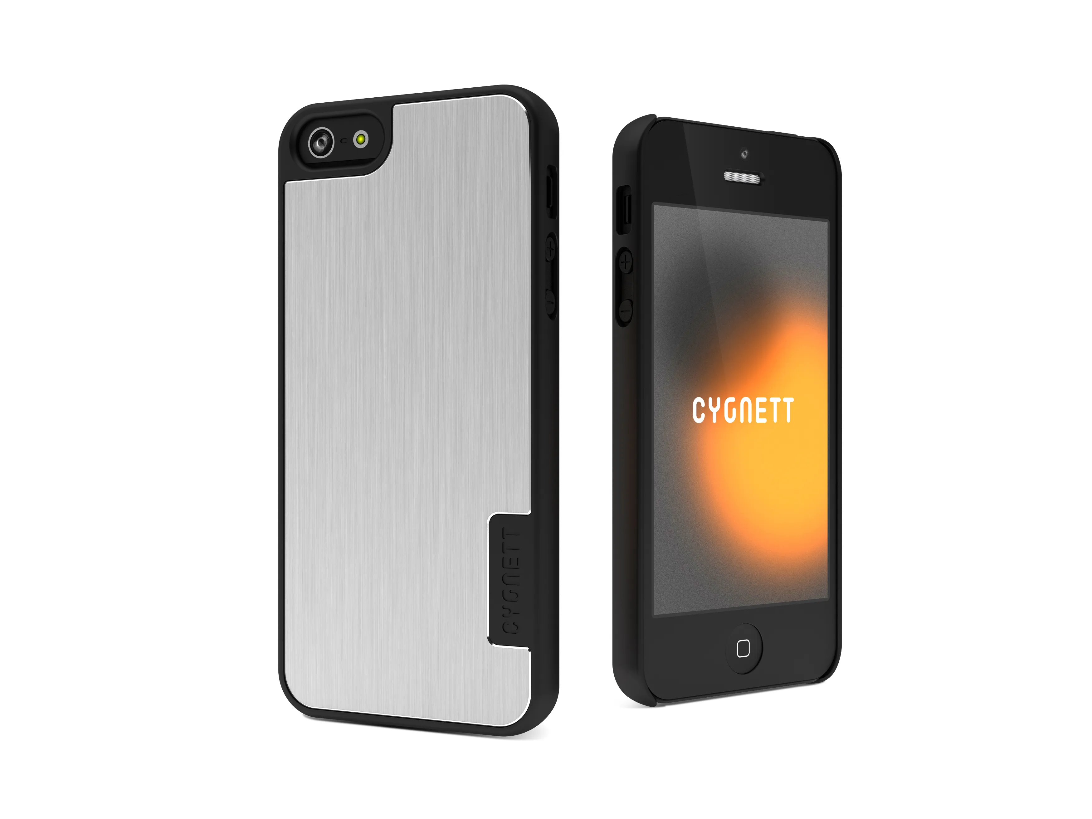 Cygnett UrbanShield Hard Case for iPhone 5 + Screen Protector - Silver Storm