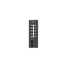 D-Link DIS-100G-10 - industrial unmanaged Layer 2 Ethernet switch, black