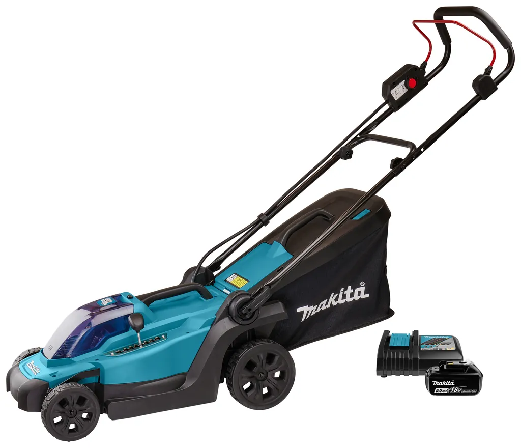 Makita DLM330RT LXT Batteridriven gr&auml;sklippare 18 V 5,0 Ah 33 cm