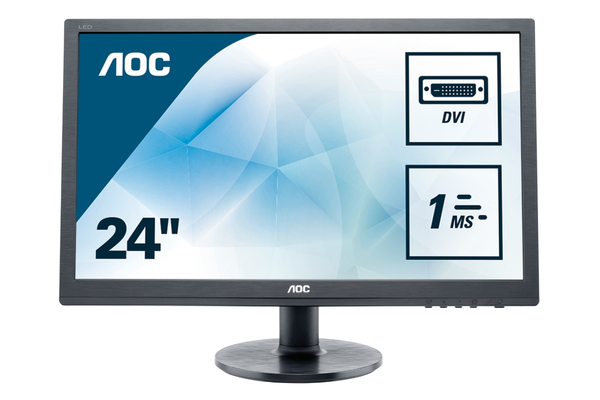 AOC 24" E2460SD2, Full HD, TN -n&auml;ytt&ouml;