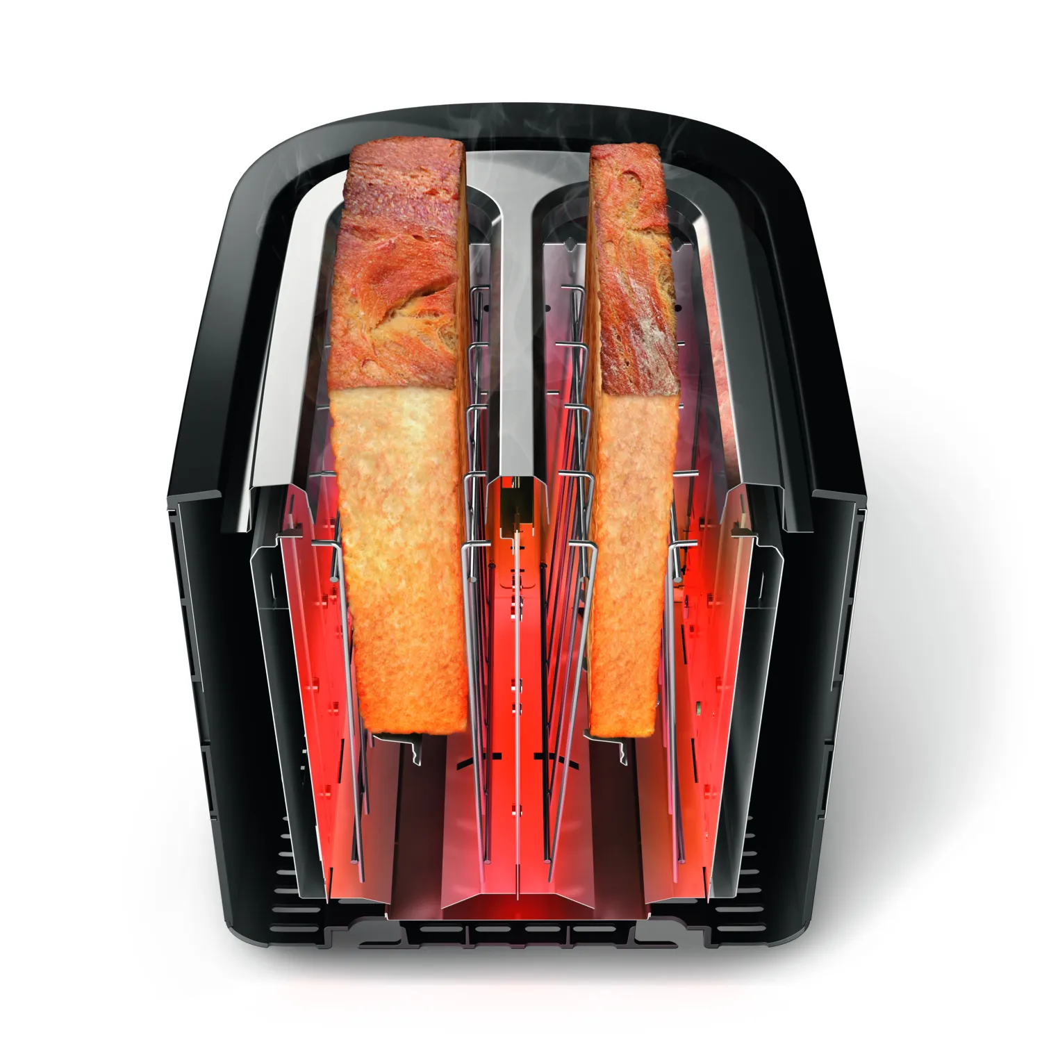 Philips Viva Collection HD2635/90 toaster 2 slice(s) Black, Titanium