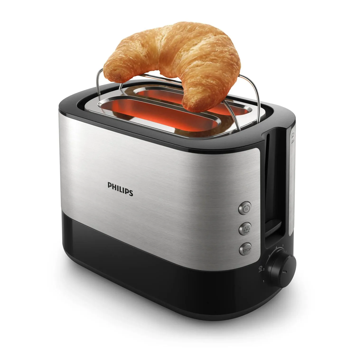 Philips Viva Collection HD2639/90 toaster, 2 slices, Stainless steel