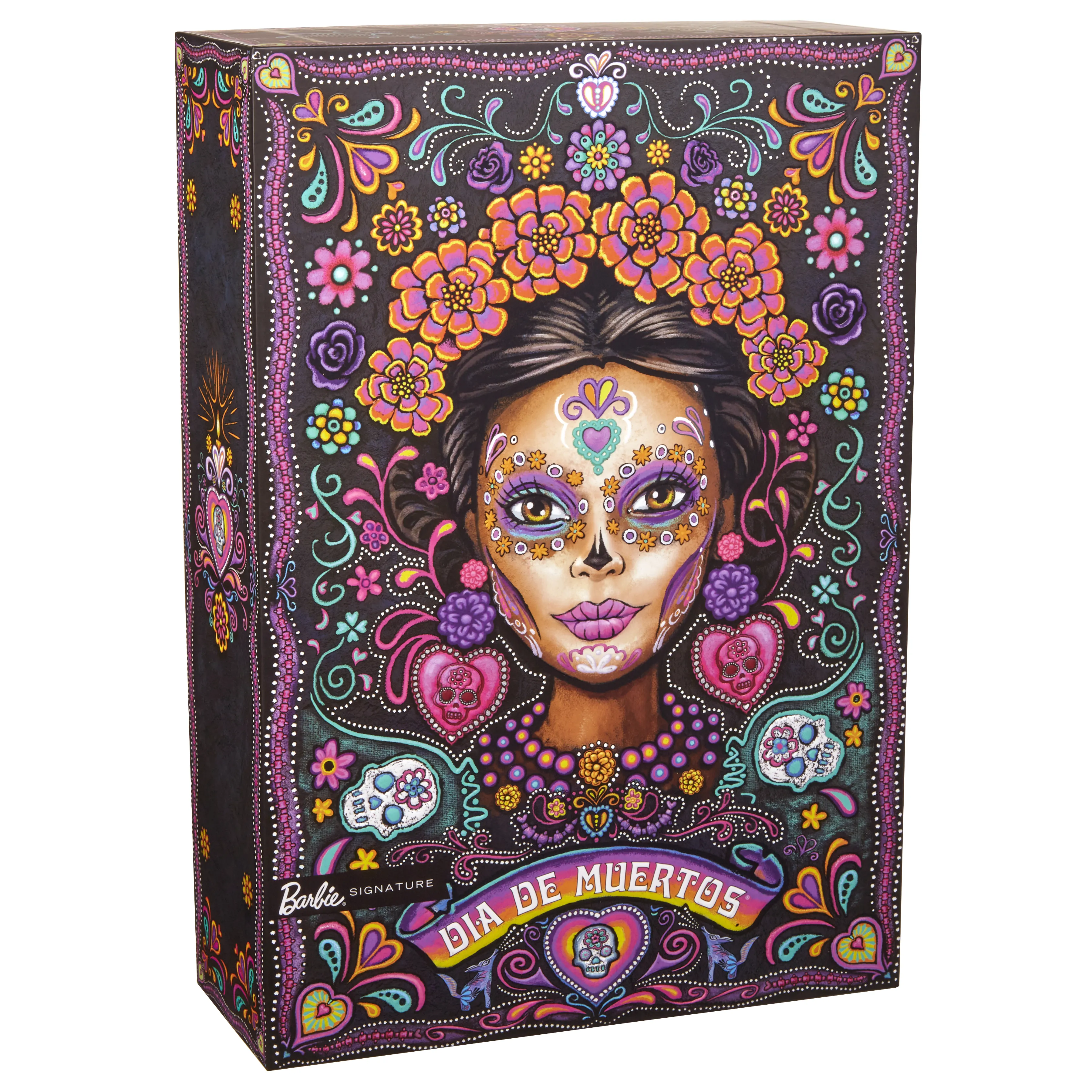 Mattel Barbie Signature D&iacute;a de Muertos 2024 - Collector's Doll in Ruffled Black Dress