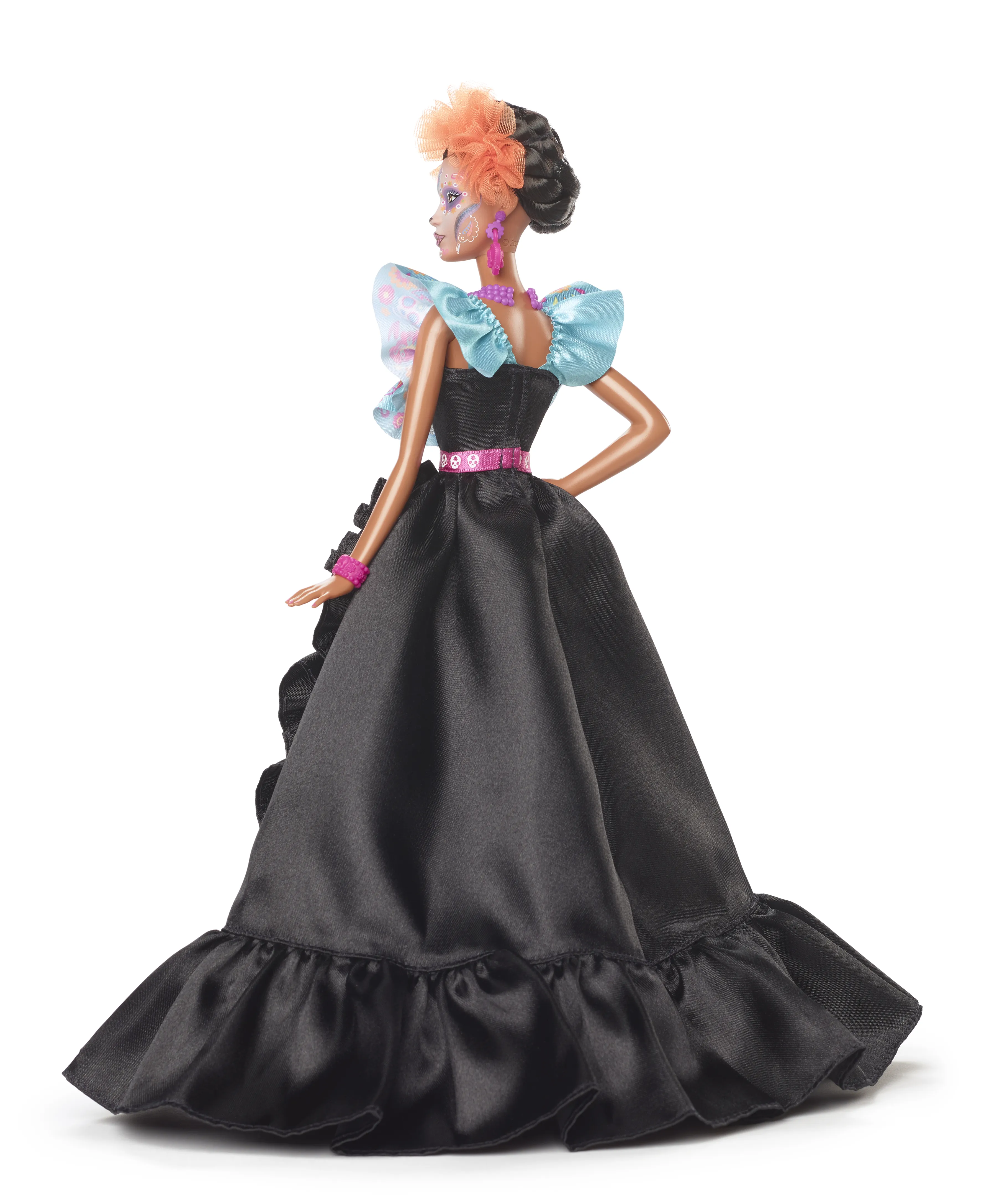 Mattel Barbie Signature D&iacute;a de Muertos 2024 - Collector's Doll in Ruffled Black Dress