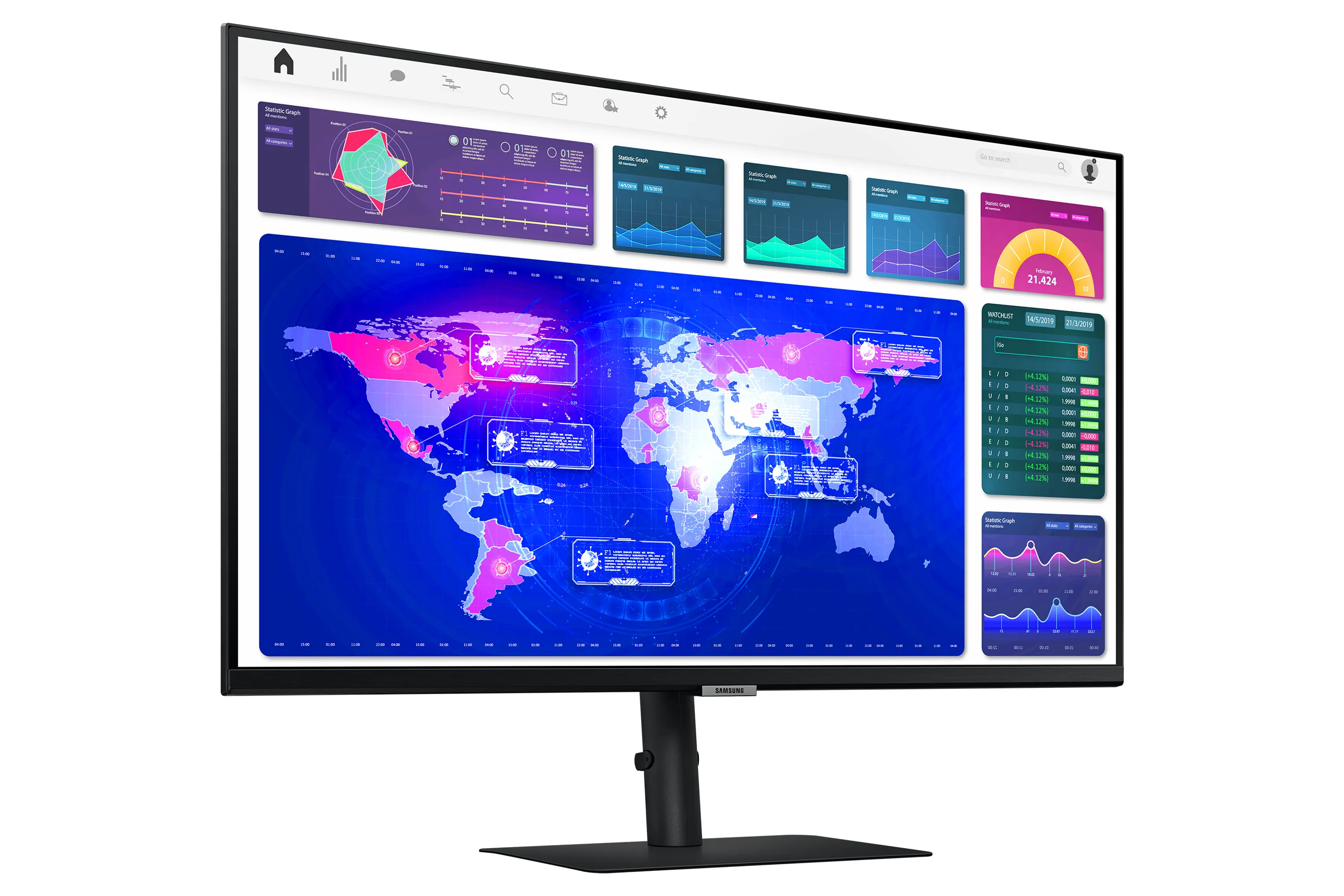 Samsung 32" LS32A600UU QHD, USB-C, VA - monitor