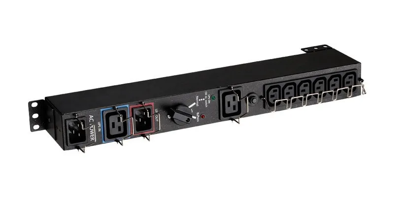 Eaton HotSwap MBP DIN. Huolto-ohituskytkin 700 VA3000 VA upseille. Tulo 16 A C19 + C20  ja lähtö 4x Schuko 10A  + 1x IEC C20 16A. Muista hankkia alle 2200 VA la