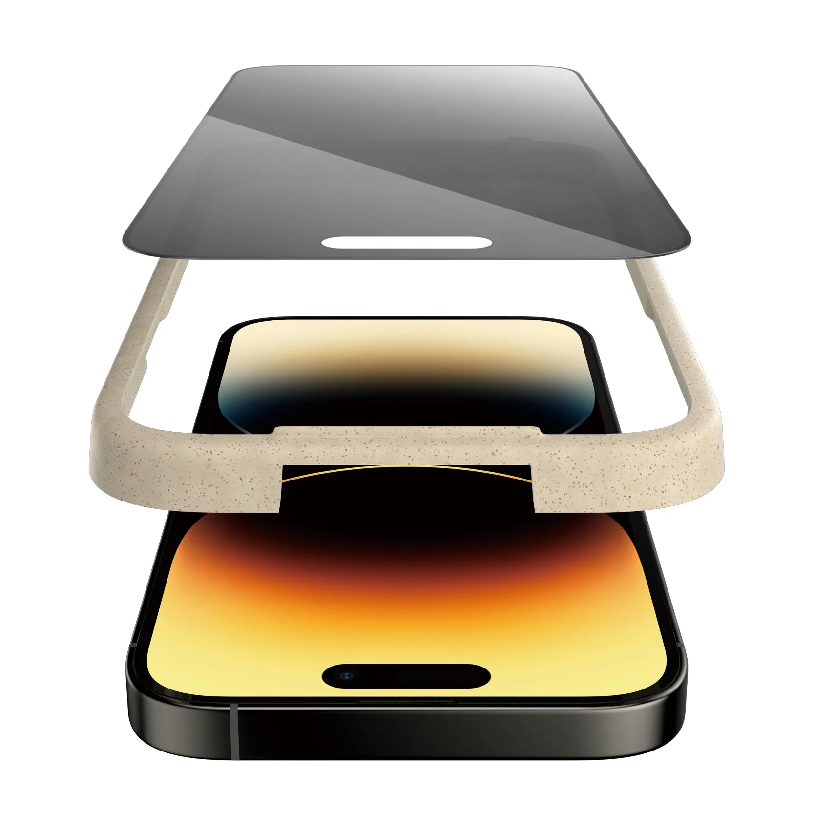 PanzerGlass Ultra-Wide Fit, Privacy, iPhone 14 Pro - Screen Glass