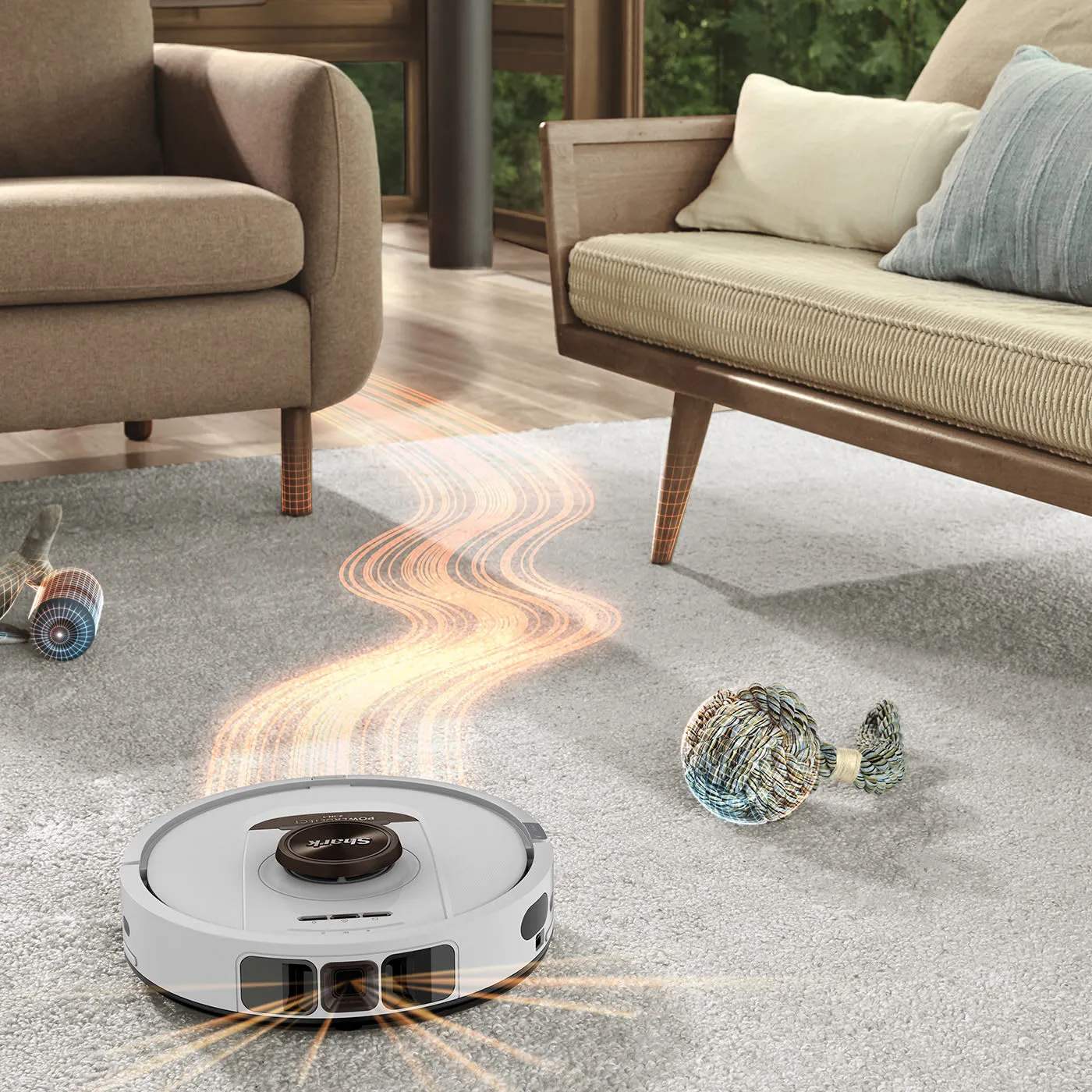 Shark PowerDetect NeverTouch Pro 2-in-1 RV2800ZEEUWH - robot vacuum, White