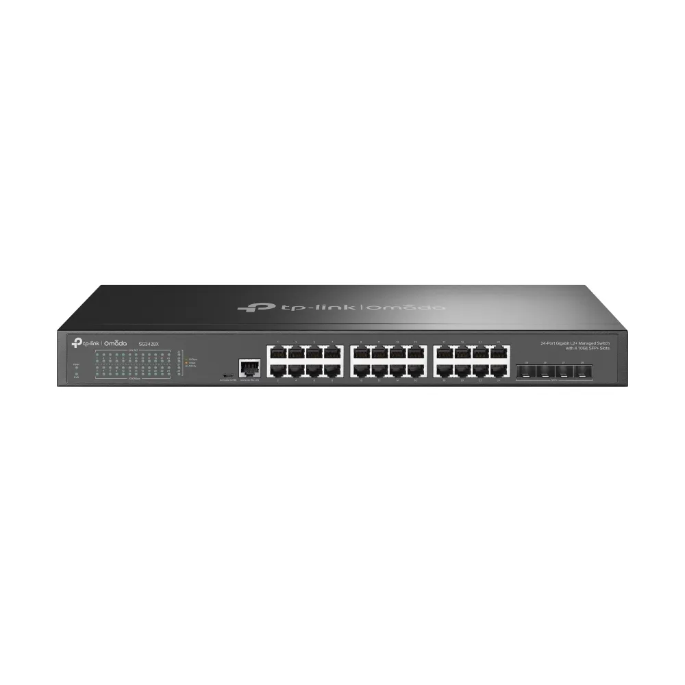 TP-LINK Omada 24-Port Gigabit L2+ Managed Switch with 4 10GE SFP+ Slots