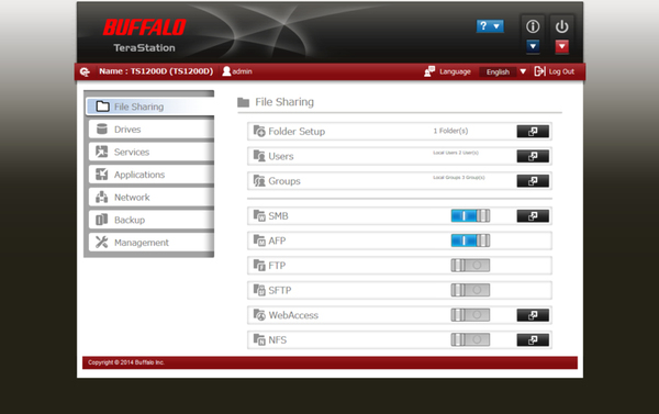 BUFFALO TERASTATION 5400 4 X 2TB