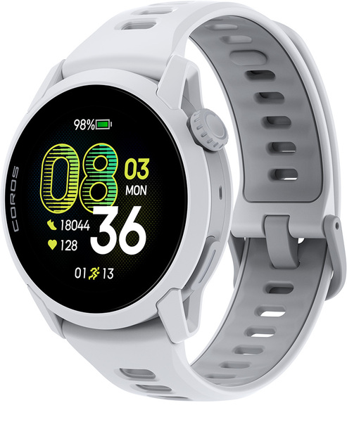 Coros PACE 4 Sports Watch with Silicone Band, White