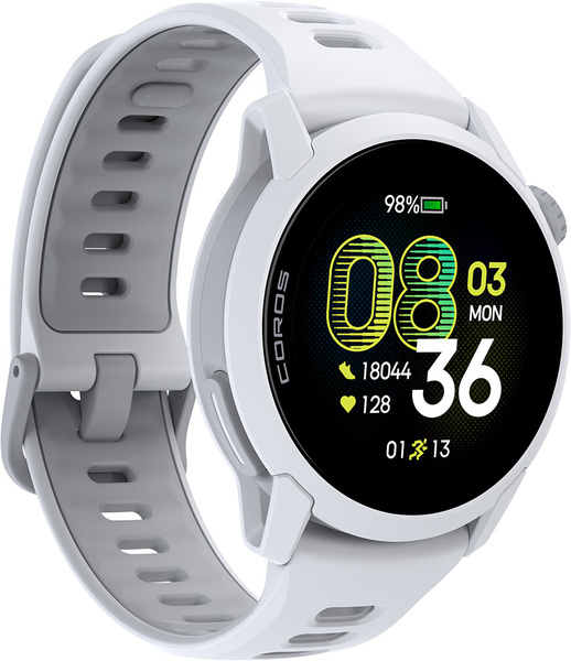 Coros PACE 4 Sports Watch with Silicone Band, White