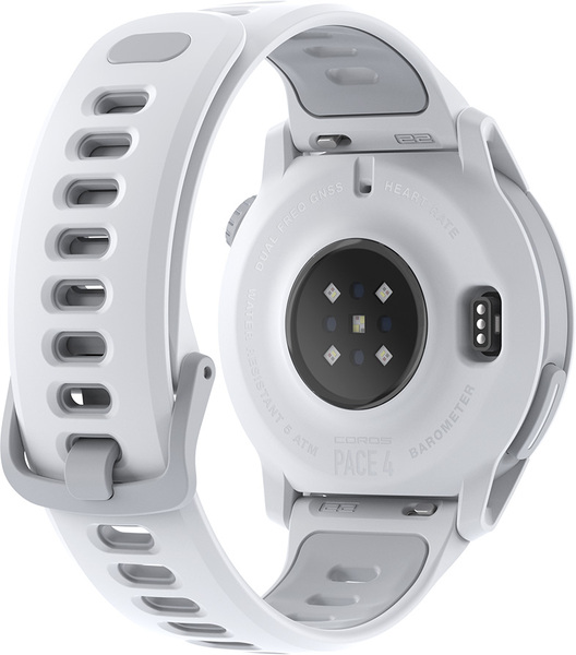 Coros PACE 4 Sports Watch with Silicone Band, White