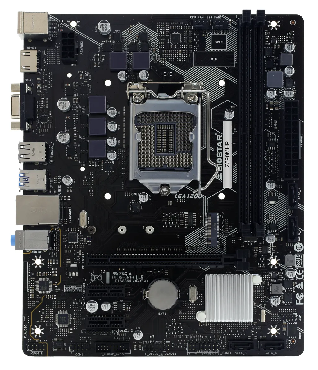 Biostar Z590MHP LGA 1200 mATX Motherboard