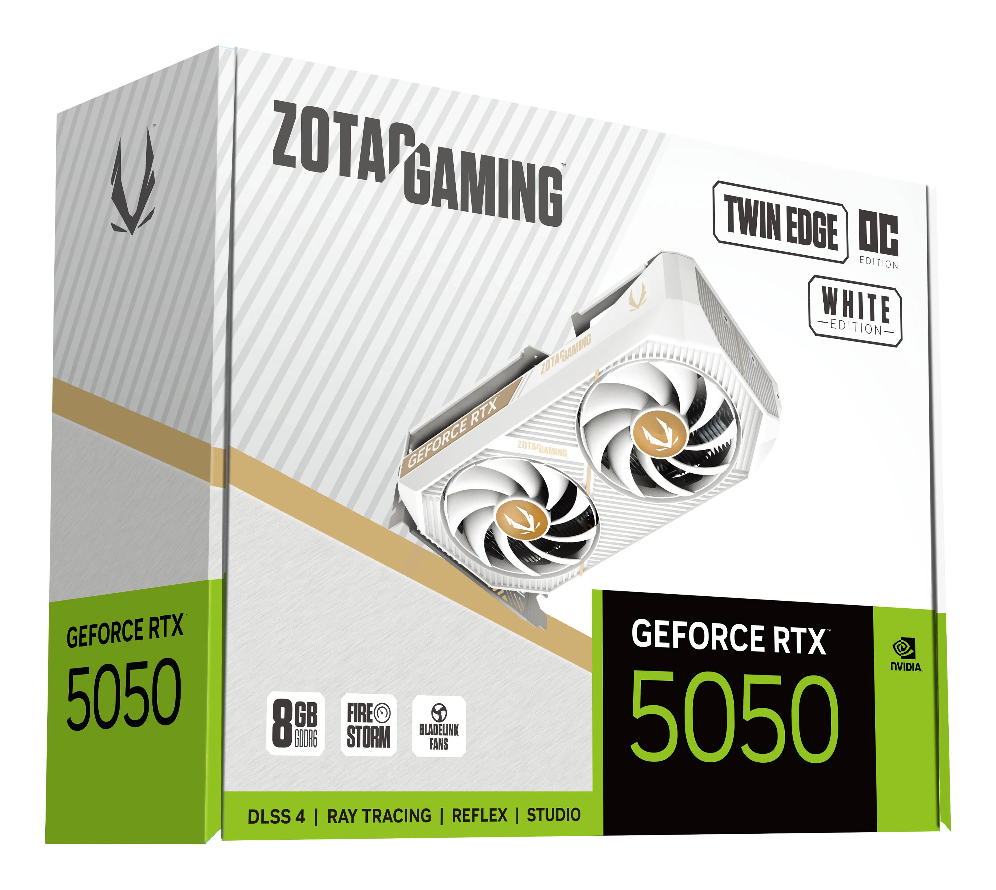 ZOTAC GeForce RTX 5050 Twin Edge White Edition 8GB OC ZOTAC GeForce RTX 5050 Twin Edge White Edition 8GB OC