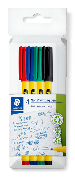 Staedtler Fineliner Noris 0,6mm ass (4) - pennor