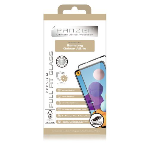Panzer Full-Fit Glass, Galaxy A21s -panssarilasi