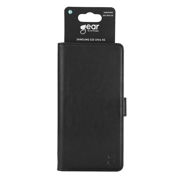 GEAR Wallet, Galaxy S23 Ultra - Wallet Case, Black