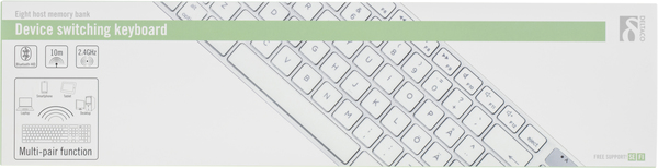 DELTACO langaton n&auml;pp&auml;imist&ouml; Mac tietokoneelle, bluetooth, hopea