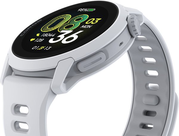 Coros PACE 4 -urheilukello, silikoniranneke, valkoinen