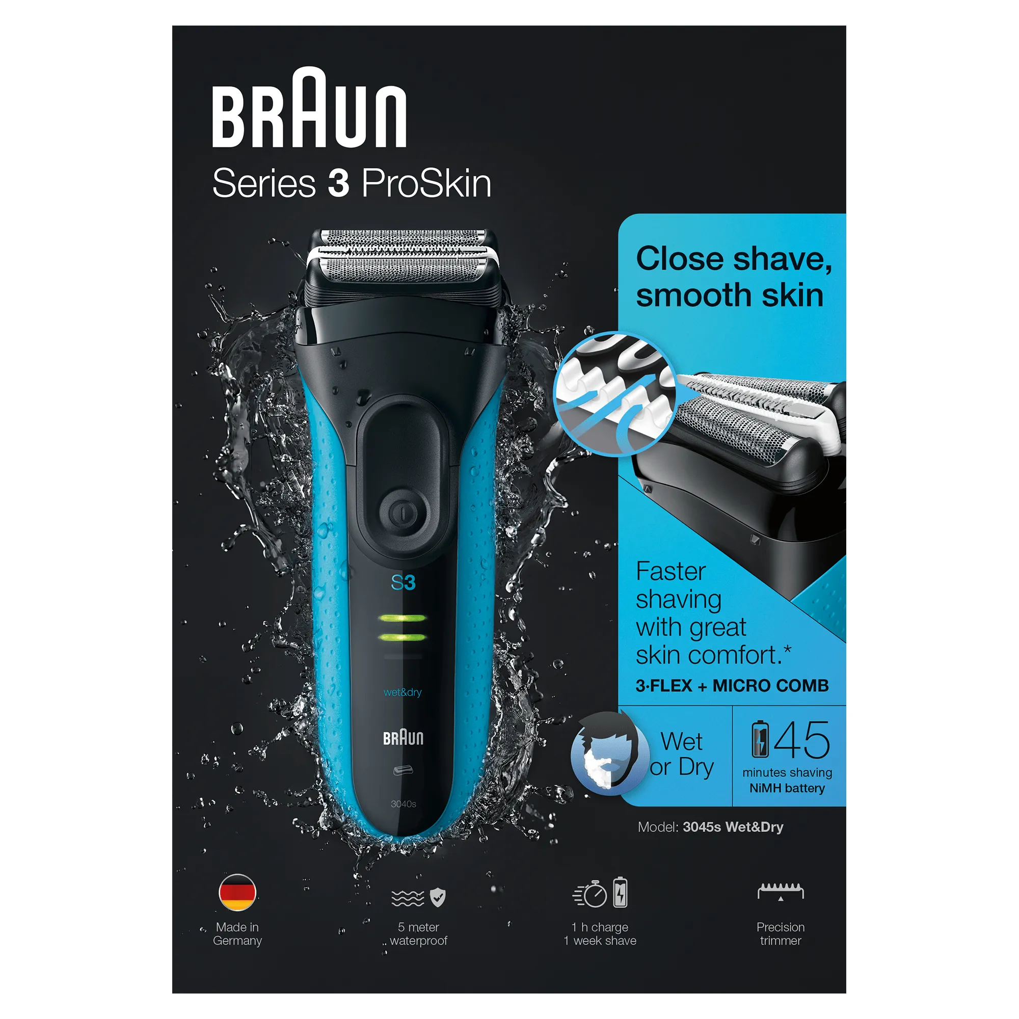 Braun Series 3 3045s ProSkin Wet&Dry - shaver