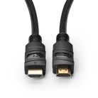 MicroConnect Aktiivinen HDMI 2.0 -kaapeli, jossa Ethernet, 4K, 15 m, musta