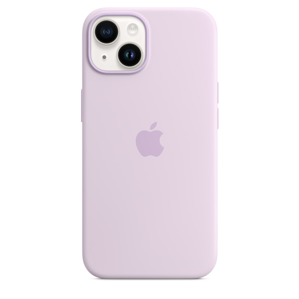 Apple iPhone 14, MagSafe - silicone case, Lilac