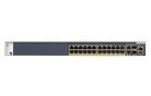 NETGEAR ProSAFE M4300-28G-PoE+ - Kytkin - L3 - Hallinnoitu - 2 x 10/100/1000/10000 + 2 x 10 Gigabit SFP+ + 24 x 10/100/1000 (PoE+) - räkkiin asennettava - PoE+