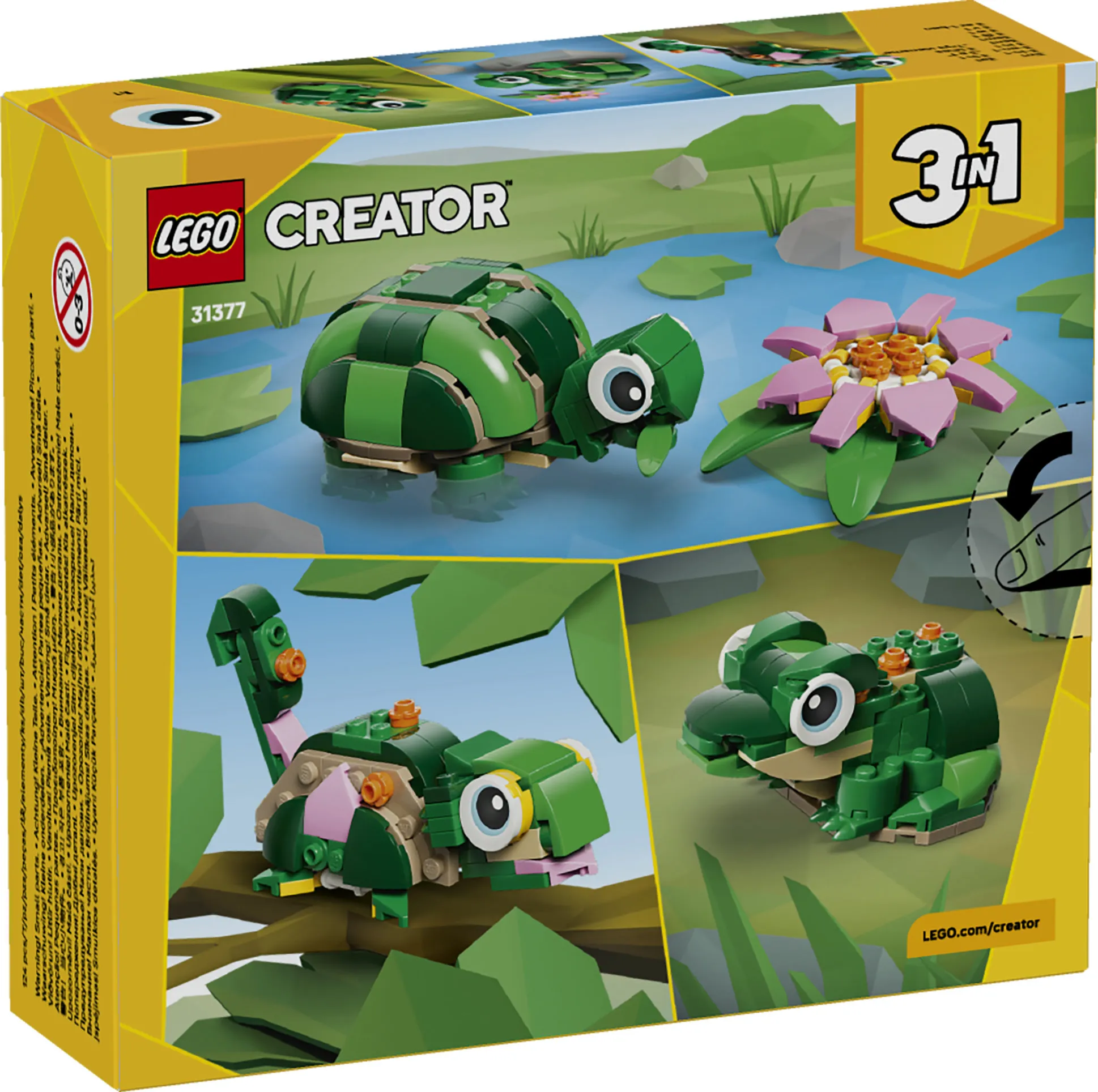 LEGO Creator Sk&ouml;ldpadda och n&auml;ckros 31377