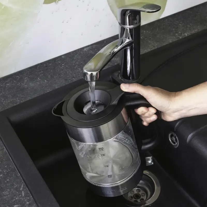 ProfiCook 501322 vattenkokare, 1,7 l, 2200 W, silver