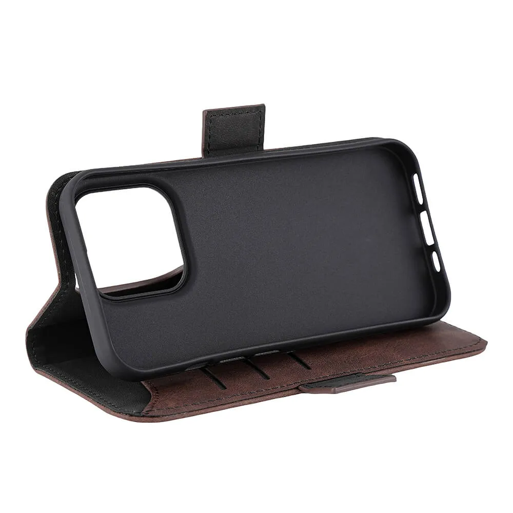 GEAR Wallet MagSeries, iPhone 15 Pro - Wallet Case, Brown