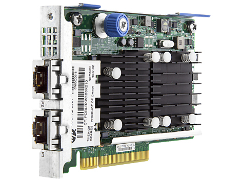 HPE FlexFabric 533FLR-T - Verkkoadapteri - PCIe 2.0 x8 - 10Gb Ethernet x 2 malleihin ProLiant DL20 Gen9, DL360p Gen8, DL560 Gen9, XL170r Gen9, XL190r Gen9, XL23