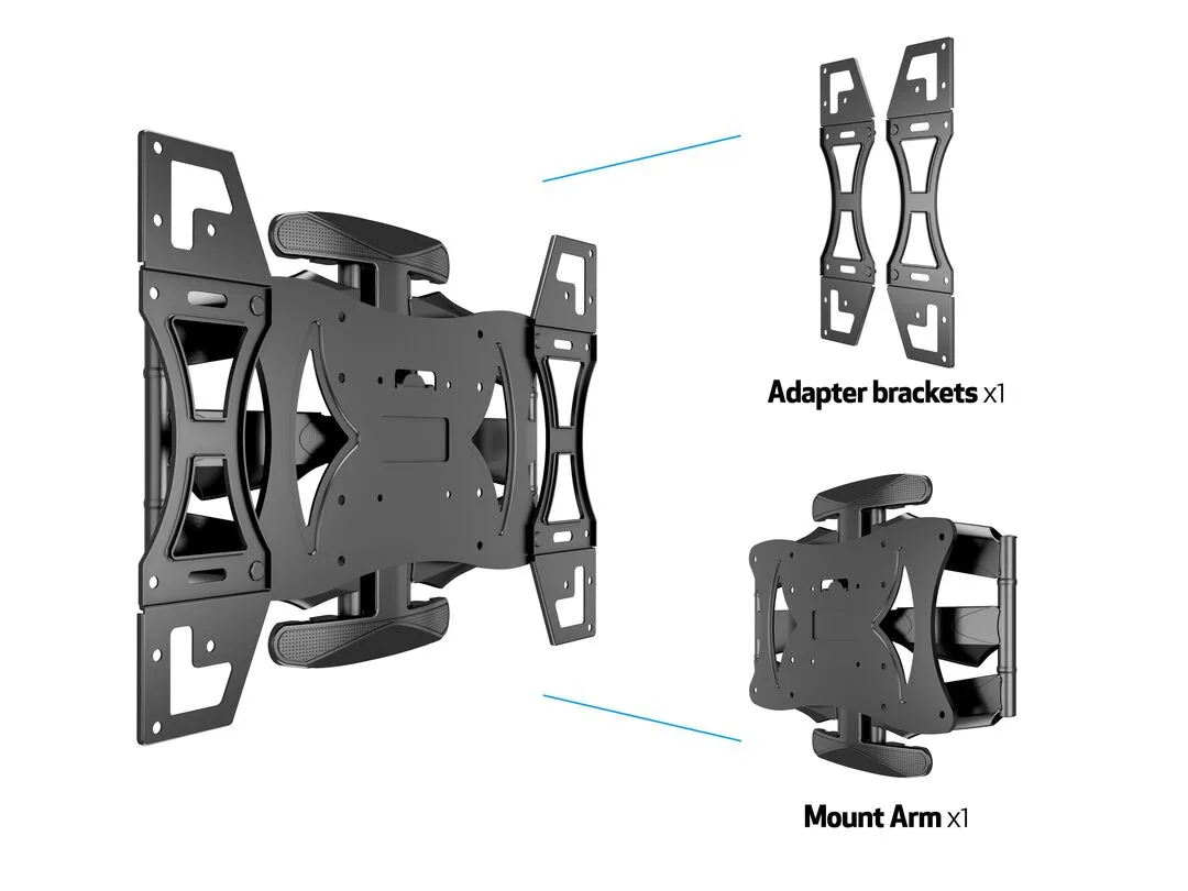 MB FLEXARM FULL MOTION DUAL VESA 600X400, 45KG