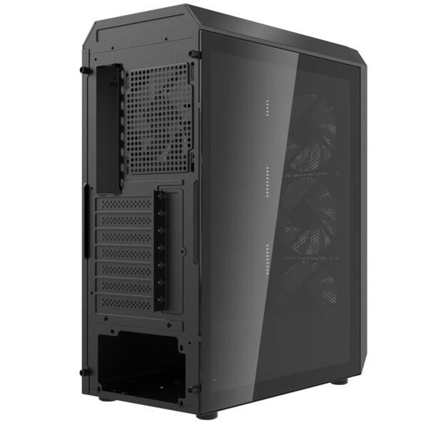 ADATA XPG VALOR AIR PLUS Midi-Tower Case with window, with RGB lighting, Black