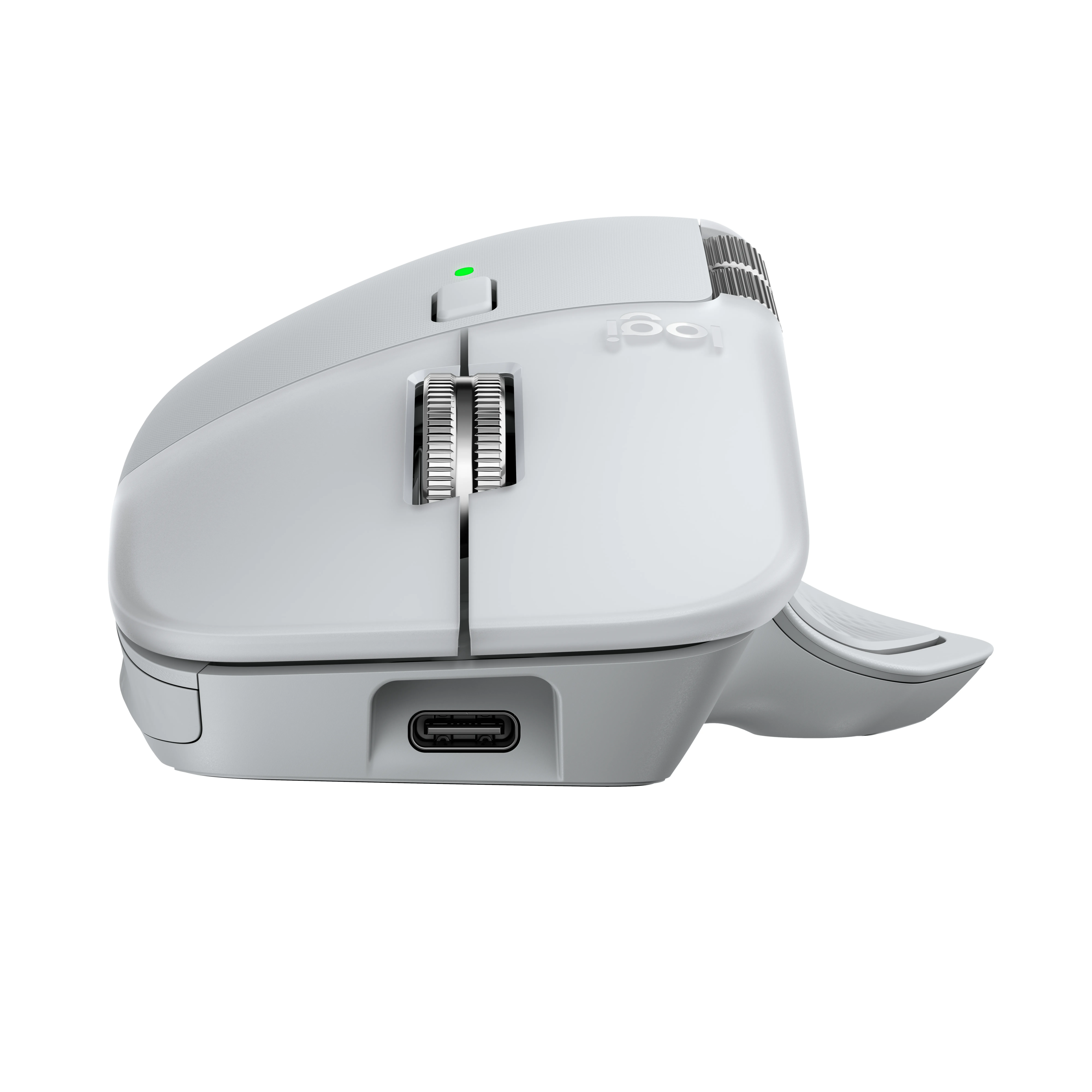 Logitech MX Master 4 Mac -langaton hiiri, Valkoinen, Hopea