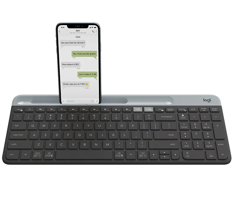 Logitech K580 Slim - wireless keyboard, graphite