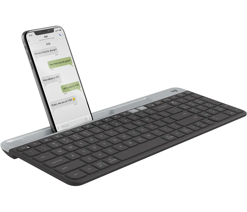 Logitech K580 Slim - wireless keyboard, graphite